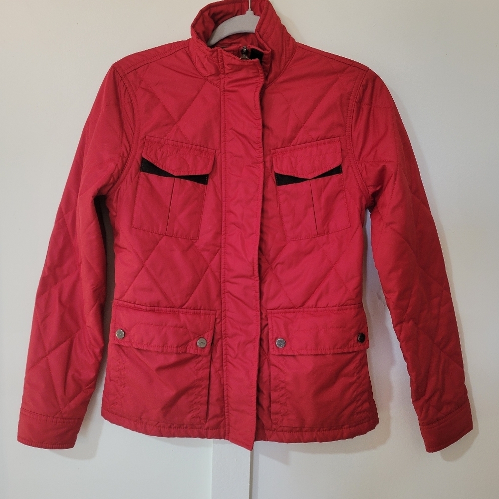 L-RL Women's Red Quilted Jacket - Picture 2 of 16
